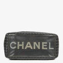Chanel Large Mademoiselle Black Lambskin Vertical Quilted Tote Bag
