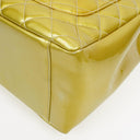 Chanel Large Quilted Patent Leather Tote Bag