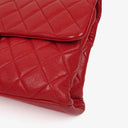 Chanel Large Simply CC Rue Cambon Red Shiny Calfskin Flap Bag