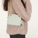 Chanel Light Blue Matelasse Chain Mini Bag