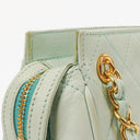 Chanel Light Blue Matelasse Chain Mini Bag
