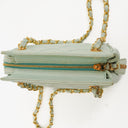 Chanel Light Blue Matelasse Chain Mini Bag