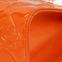 Chanel Lucky Charm Orange Patent Leather Pochatte