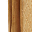 Chanel Mademoiselle Flap Bag Beige Suede 24K Gold-Plated Hardware