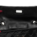Chanel Borsa a Patta Mademoiselle in Vitello Craquelé Lucido con Ferramenta Argento