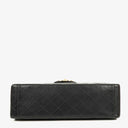 Chanel Maxi Jumbo CC Classic Single Flap Bag Black Quilted Lambskin 24K Gold-Plated Hardware