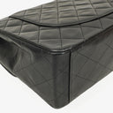 Chanel Maxi Jumbo CC Classic Single Flap Bag Black Quilted Lambskin 24K Gold-Plated Hardware