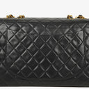 Chanel Maxi Jumbo CC Classic Single Flap Bag Black Quilted Lambskin 24K Gold-Plated Hardware