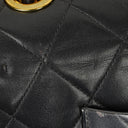 Chanel Maxi Jumbo CC Classic Single Flap Bag Black Quilted Lambskin 24K Gold-Plated Hardware