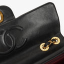 Chanel Maxi Jumbo CC Classic Single Flap Bag Black Quilted Lambskin 24K Gold-Plated Hardware