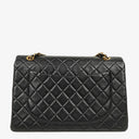 Chanel Maxi Jumbo CC Classic Single Flap Bag Black Quilted Lambskin 24K Gold-Plated Hardware