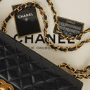 Chanel Maxi Jumbo CC Classic Single Flap Bag Black Quilted Lambskin 24K Gold-Plated Hardware