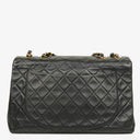 Chanel Maxi Jumbo CC Classic Single Flap Bag Black Quilted Lambskin 24K Gold-Plated Hardware