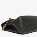 Chanel Maxi Jumbo CC Classic Single Flap Bag Black Quilted Lambskin 24K Gold-Plated Hardware