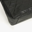 Chanel Maxi Jumbo CC Classic Single Flap Bag Black Quilted Lambskin 24K Gold-Plated Hardware