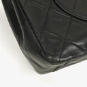 Chanel Maxi Jumbo CC Classic Single Flap Bag Black Quilted Lambskin 24K Gold-Plated Hardware