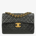 Chanel Maxi Jumbo Classic Single Flap Bag Black Quilted Lambskin 24K Gold-Plated Hardware