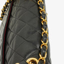 Chanel Maxi Jumbo Classic Single Flap Bag Black Quilted Lambskin 24K Gold-Plated Hardware