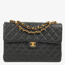 Chanel Maxi Jumbo Classic Single Flap Bag Black Quilted Lambskin 24K Gold-Plated Hardware