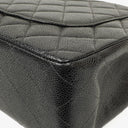 Chanel Maxi Jumbo Classic Single Flap Bag Black Quilted Lambskin 24K Gold-Plated Hardware