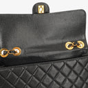 Chanel Maxi Jumbo Classic Single Flap Bag Black Quilted Lambskin 24K Gold-Plated Hardware