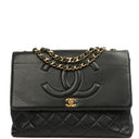 Chanel Maxi Jumbo Classic Single Flap Bag Black Quilted Lambskin 24K Gold-Plated Hardware