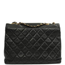 Chanel Maxi Jumbo Classic Single Flap Bag Black Quilted Lambskin 24K Gold-Plated Hardware