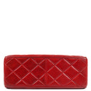Chanel Maxi Logo Flap Bag in Red Quilted Lambskin and 24k Gold Plated Hardware