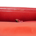 Chanel Maxi Logo Flap Bag in Red Quilted Lambskin and 24k Gold Plated Hardware