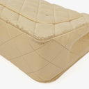 Chanel Maxi Logo Full Flap Bag Beige Quilted Leather With 24K Gold-Plated Hardware