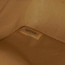 Chanel Maxi Logo Full Flap Bag Beige Quilted Leather With 24K Gold-Plated Hardware