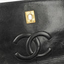 Chanel Medium Black Lambskin Quilted Single Flap Bag 24K Gold-Plated Hardware