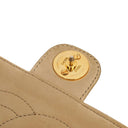 Chanel Medium Classic Beige Ivory Quilted Lambskin Single Flap Bag With 24K Gold-Plated Hardware