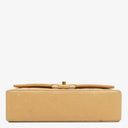 Chanel Medium Classic Beige Quilted Leather Double Flap Bag With 24K Gold-Tone Hardware