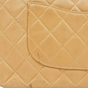 Chanel Medium Classic Beige Quilted Leather Double Flap Bag With 24K Gold-Tone Hardware