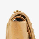 Chanel Medium Classic Beige Quilted Leather Double Flap Bag With 24K Gold-Tone Hardware