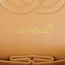 Chanel Medium Classic Beige Quilted Leather Double Flap Bag With 24K Gold-Tone Hardware