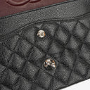 Chanel Medium Classic Black Quilted Caviar Double Flap Bag With Silver - Tone Hardware