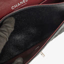 Chanel Medium Classic Black Quilted Caviar Double Flap Bag With Silver - Tone Hardware