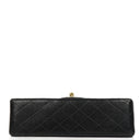 Chanel Medium Classic Black Quilted Lambskin Double Flap Bag With 24K Gold-Plated Hardware