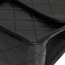 Chanel Medium Classic Black Quilted Lambskin Double Flap Bag With 24K Gold-Plated Hardware