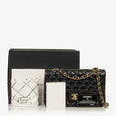 Chanel Medium Classic Black Quilted Lambskin Double Flap Bag With Gold-Tone Hardware