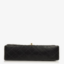 Chanel Medium Classic Black Quilted Lambskin Double Flap Bag With Gold-Tone Hardware