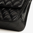 Chanel Medium Classic Black Quilted Lambskin Double Flap Bag With Gold-Tone Hardware