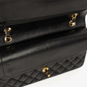 Chanel Medium Classic Black Quilted Lambskin Double Flap Bag With Gold-Tone Hardware