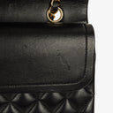 Chanel Medium Classic Black Quilted Lambskin Double Flap Bag With Gold-Tone Hardware