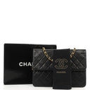 Chanel Medium Classic Black Quilted Lambskin Single Flap Bag With 24K Gold-Plated Hardware