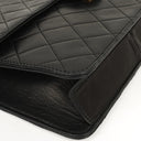 Chanel Medium Classic Black Quilted Lambskin Single Flap Bag With 24K Gold-Plated Hardware
