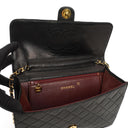 Chanel Medium Classic Black Quilted Lambskin Single Flap Bag With 24K Gold-Plated Hardware