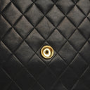 Chanel Medium Classic Black Quilted Lambskin Single Flap Bag With 24K Gold-Plated Hardware